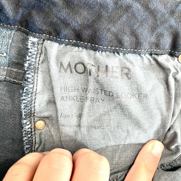 Mother Jeans High Waisted Looked Ankle Fray Last Call Size 30 - Picture 4 of 10